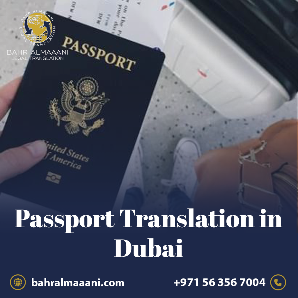 Passport Translation in Dubai