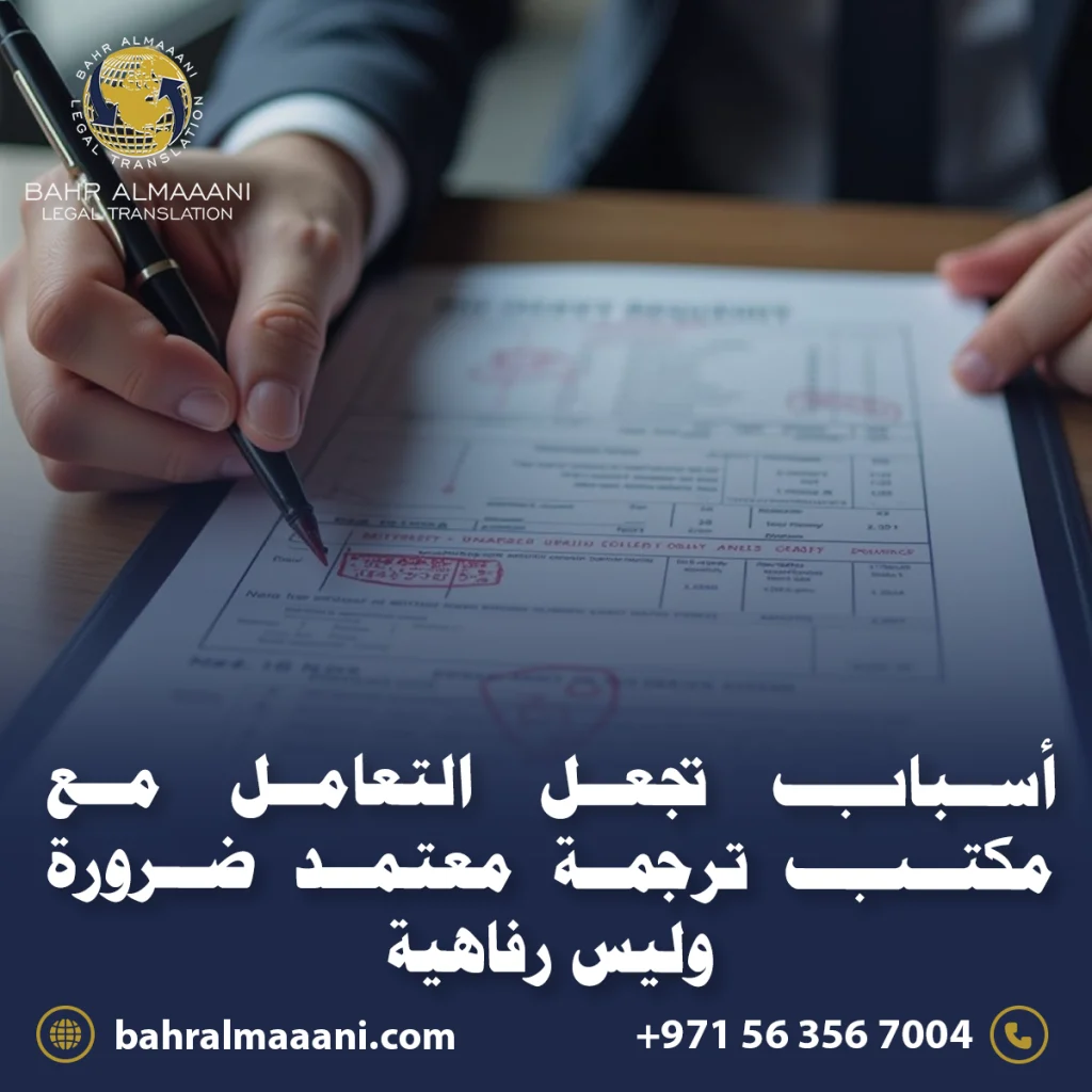 مكتب ترجمة معتمد