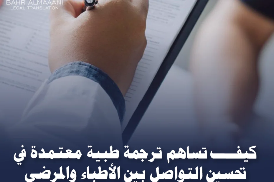 ترجمة طبية معتمدة