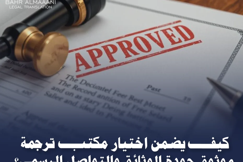 مكتب ترجمة موثوق