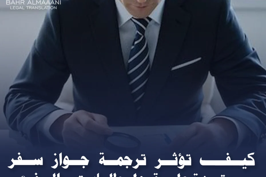 ترجمة جواز سفر معتمدة