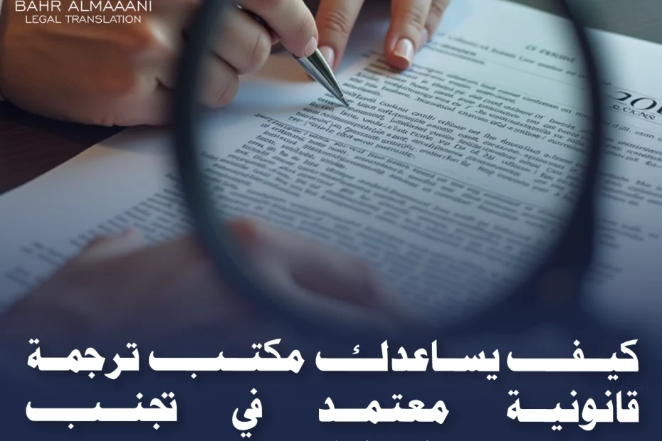 مكتب ترجمة قانونية معتمد