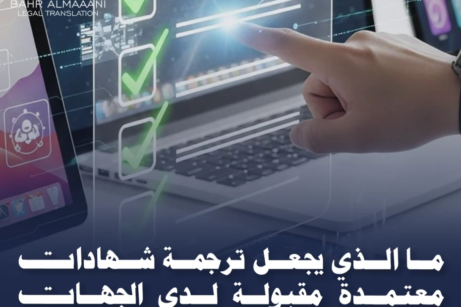 ترجمة شهادات معتمدة